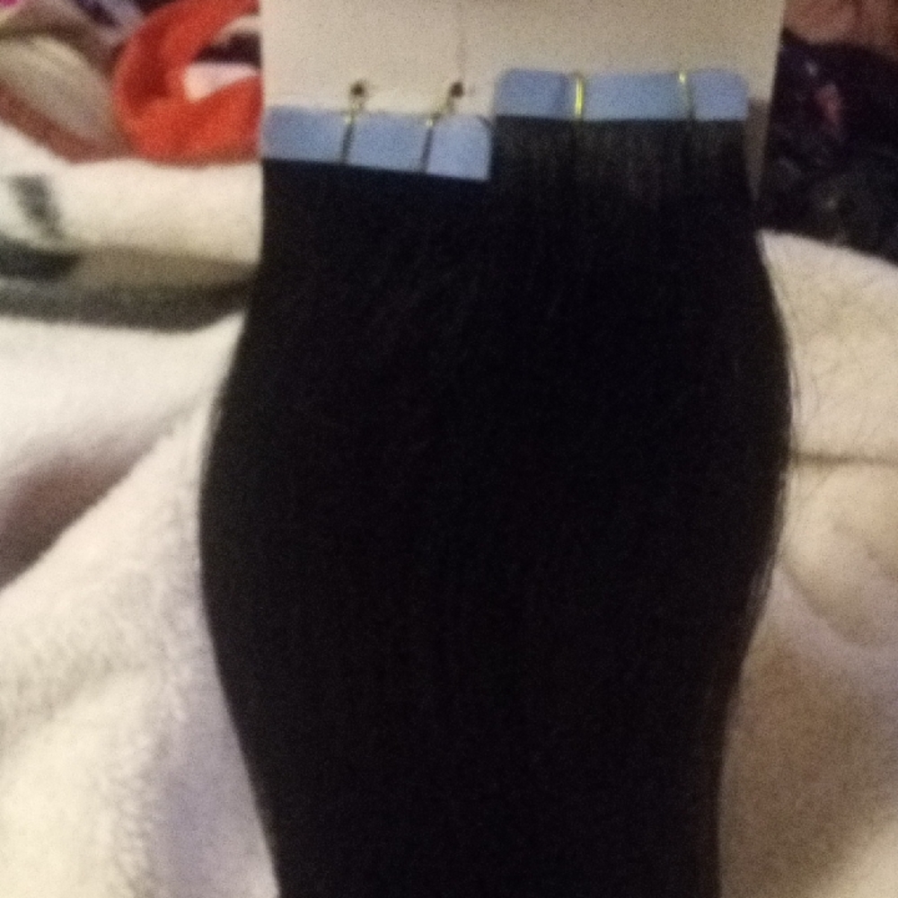 Human Black, Tape- In Hair Extensions